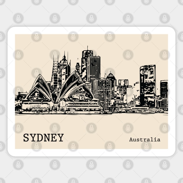 Sydney Australia Magnet by Lakeric
